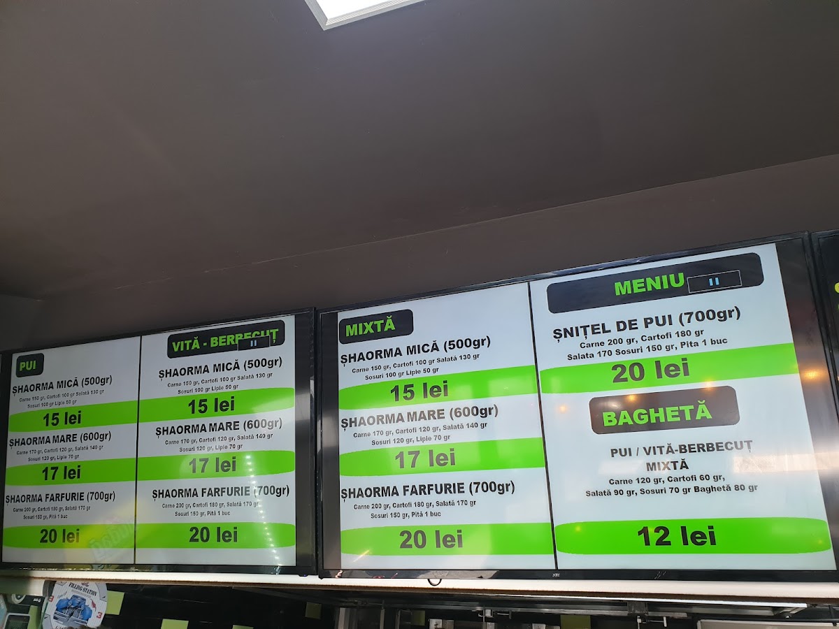 Menu Shaormeria Băneasa Aerogării-3