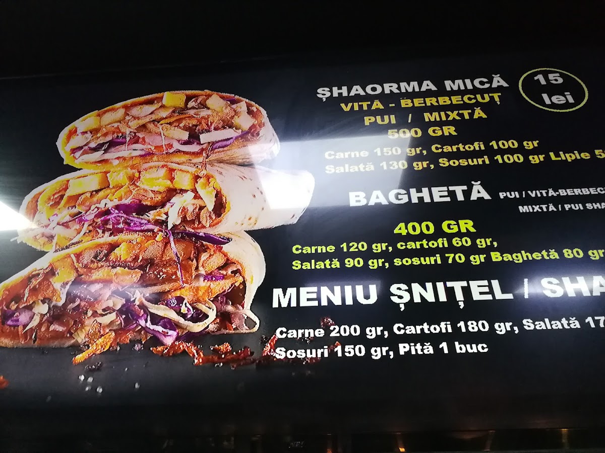 Menu Shaormeria Băneasa Aerogării-4